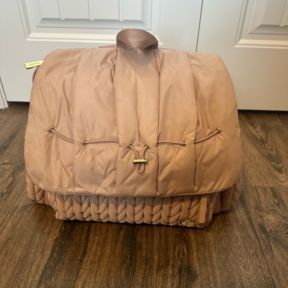 Blush Pink Quilted Diaper Bag